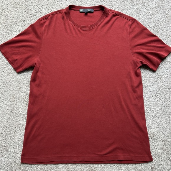 Robert Barakett T-Shirt Mens M Short Sleeve Crew Neck Pull-Over Pima Red - Picture 1 of 6